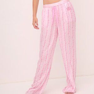 PINK x LoveShackFancy Silky Sleep Pants size L